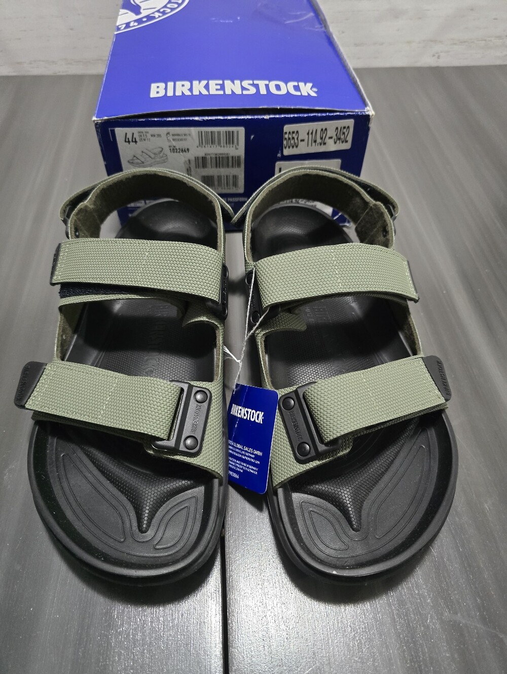 * BIRKENSTOCK Tatacoa Cross Country SANDALS 44 Mens US 11 Futura Khaki NEW $170